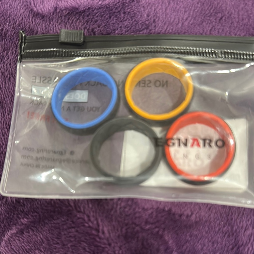 Colorful Silicone Ring Set